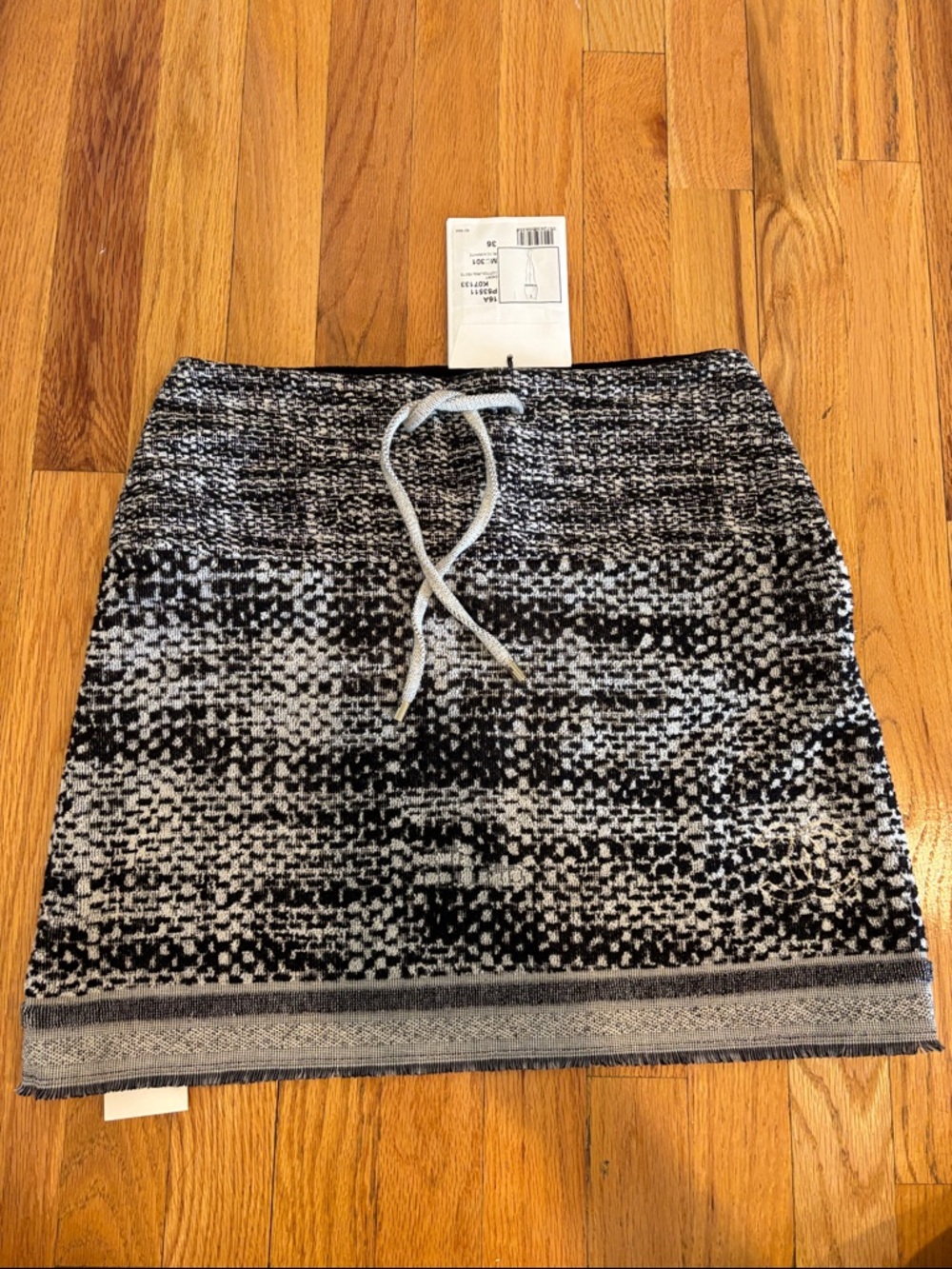 CHANEL terry tweed mini skirt